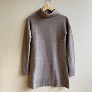UpWest Mock Neck Sweater Dress Mudslide XS NWT